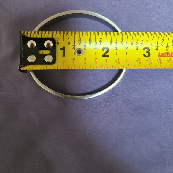 Hinged Silver Bangle Clasp Bracelet Heavy Metal - Picture 6 of 6